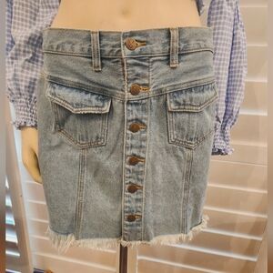 NWT MINKPINK: DENIM MINI SKIRT